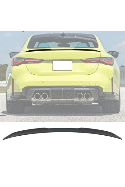 autogp Bmw g22 m4 yarasa bagaj üstü spoiler siyah boyalı plastik 2020+