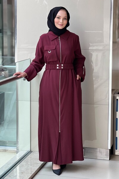 Nuss فستان بسحاب وخصر مزين بجيب