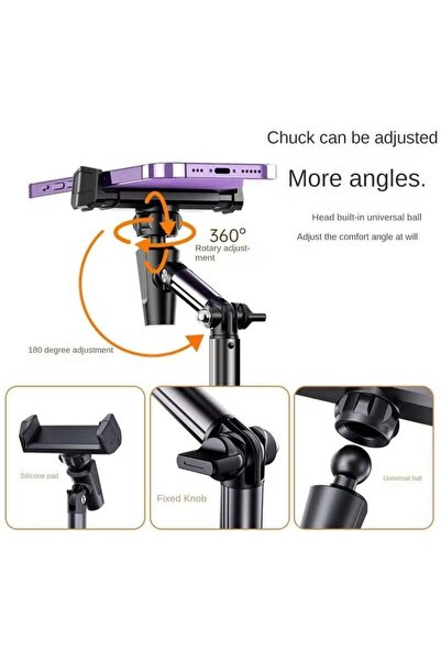 Arabest Adjustable Desk Stand for Laptops Tablets Phones, Foldable 360° Rotat...