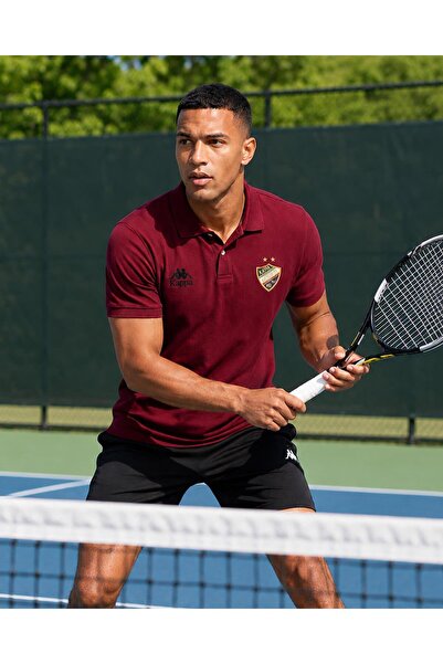 Kappa Paul Polo Erkek Bordo Regular Polo Yaka Tişört