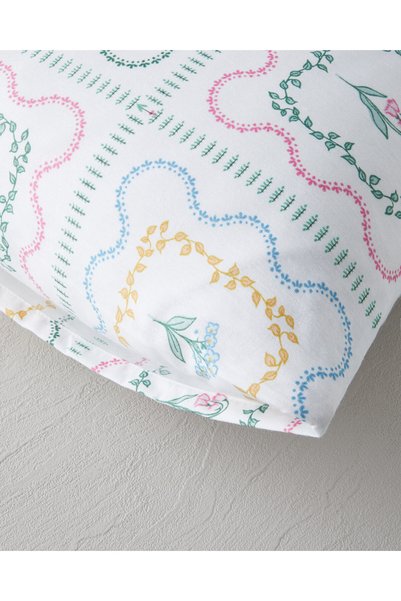English Home Gentle Florals Easy-Iron 2-Piece Pillowcase 50X70 cm Blue - Pink