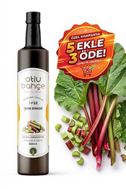 Otlu Bahçe Işkın Sirkesi Doğal Fermantasyon Rheum Ribes Vinegar 500 ml