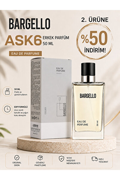 Bargello ERKEK PARFÜM AŞK6 FRESH 50 ML EDP 869284130100