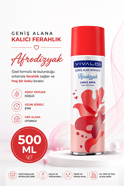 Vivaldi Geniş Alan Ortam Kokusu Hürrem Afro 500 ml – Profesyonel Mekan Kokula...
