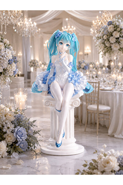 Zigver Hatsune Miku Mavi Gül Çiçek Peri Serisi Anime şekilli kalıp Süsler Oyu...