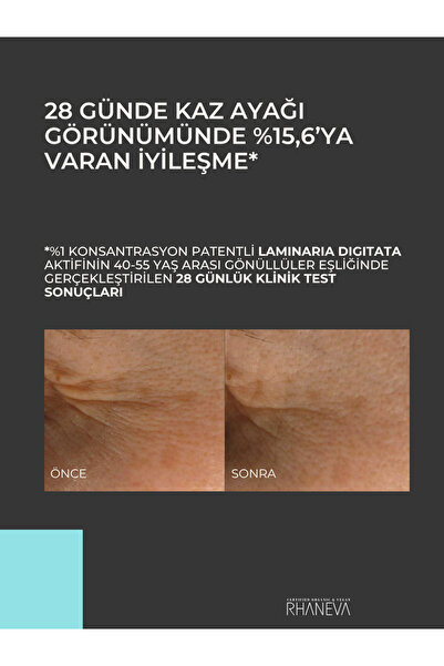 RHANEVA İnce Çizgi, Koyu Halka, Şişlik Karşıtı Göz Kremi, Organik ve Vegan Sertifikalı, 15 ml