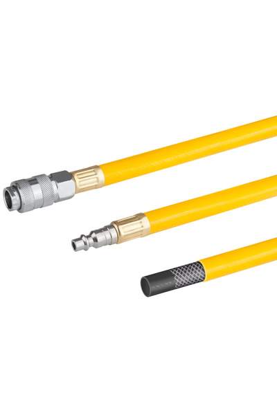 Evotools Furtun de aer comprimat cu racord rapid - diametru furtun 1/4 mm, lu...
