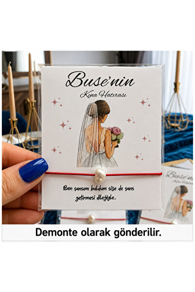 Genel Markalar 24 Adet Kişiye Özel Şans Bilekliği Isimli Söz Nişan Nikah Kına...