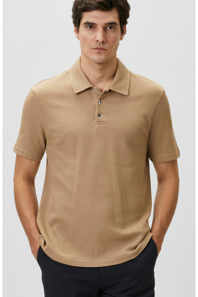 Network Slim Fit Vizon Polo Yaka Waffle T-shirt