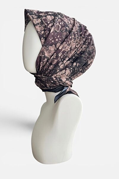 Marble Pattern Brown Soft Scarf