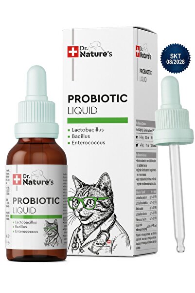 Dr. Nature's Kedi Probiyotik Damla 50 ml – Canlı Probiyotik İçeren Sindirim D...