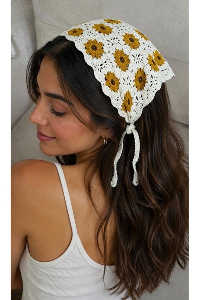 BEBESİS Bohem Model Çiçekli Bandana