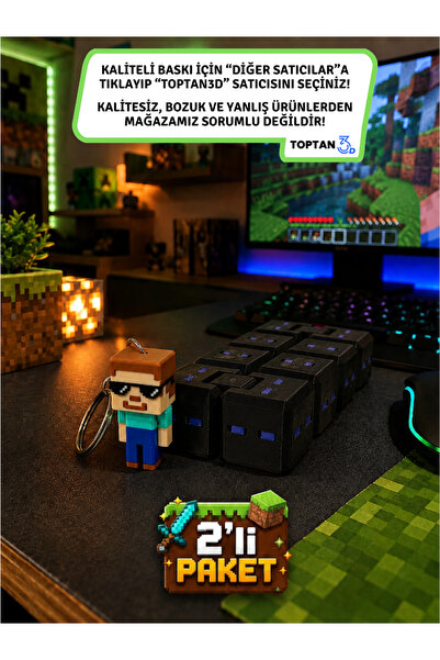 Toptan3D Stres Küpü, Mor Göz Stres Küpü, infinity cube + Gözlüklü Karakter An...