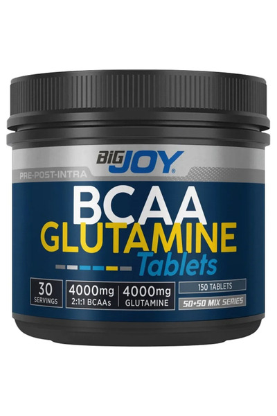 Bigjoy 150 Tabletted Bcaa+ Glutamine 30 Servings Amino Acid