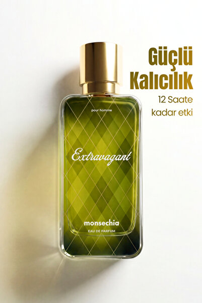 Monsechia Erkek Parfüm - Extravagant Pour Homme EDP 50ml Kalıcı Yoğun Koku