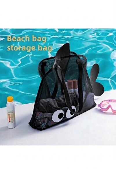 GlassySKY Transparent Mesh Fish Model Beach Bag, Beach Toy, Holiday Sea Beach...