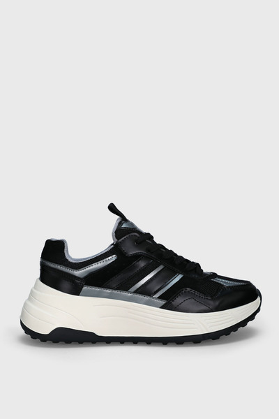 Lufian 122230033 Martına Koža Unisex Patike Cipele CRNE