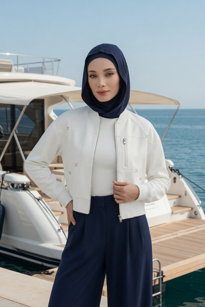 Aisha's Design Kapşon ve Kapatıcı Özellikli Penye Kadın Hazır Bone,B-89P,Laci...