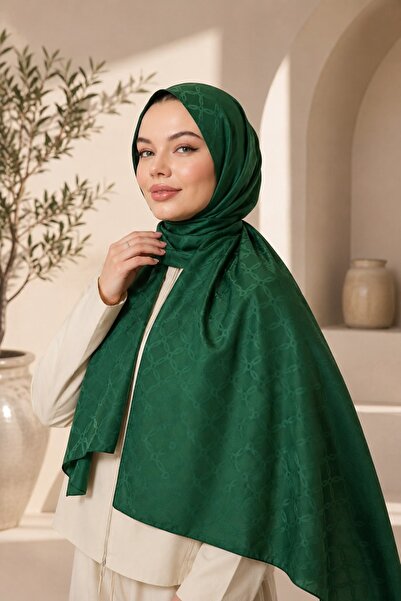 MİRSOY SCARF Lina Desen Kaymaz jakarlı Şal