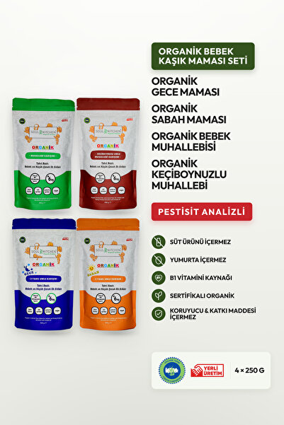 Soul Kitchen Organik Ürünler Organik Sertifikalı Bebek Kaşık Maması Tahıl Baz...