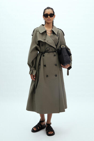 Manuka KOPENHAG OVERSIZE TRENCCHOT KHAKI