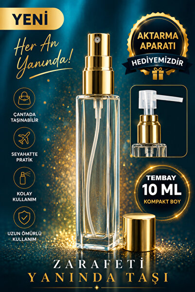 TEMBAY Doldurulabilir Mini Parfüm Şişesi Cep Parfüm Şişesi Taşınabilir Cam Pa...