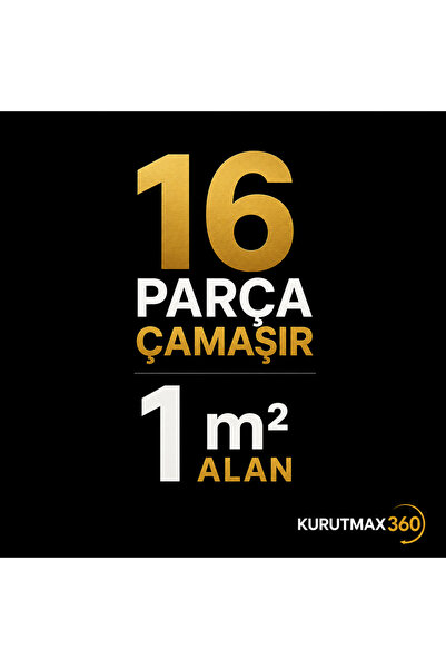 KURUTMAX 360 Dönerli Çamaşırlık,alüminyum ,şemsiye Şeklinde, Kurutmalık Çamaş...
