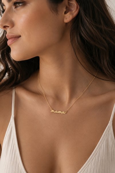Lucente Jewellery Special Boxed Women's Necklace - Special Mom Lettering Women's Necklace for Mother's Day