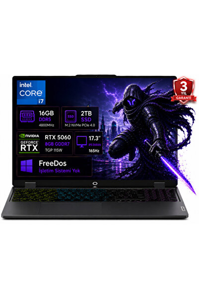 LENOVO LOQ 17IRX10 83JH00CNTR-01 i7-13650HX 16GB DDR5 2TB SSD RTX5060 8GB TGP...