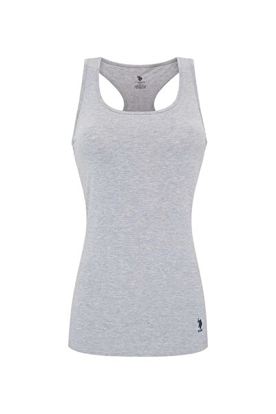 U.S. Polo Assn. قميص رياضي رمادي اللون للنساء DD.92MER.6HYB.B6HO.K0Z.B1DP
