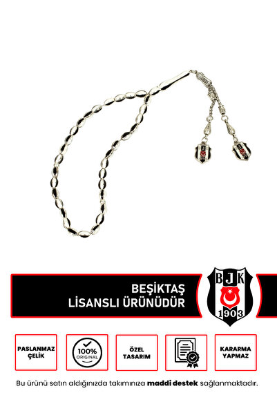 Beşiktaş SİYAH-BEYAZ METAL TESPİH