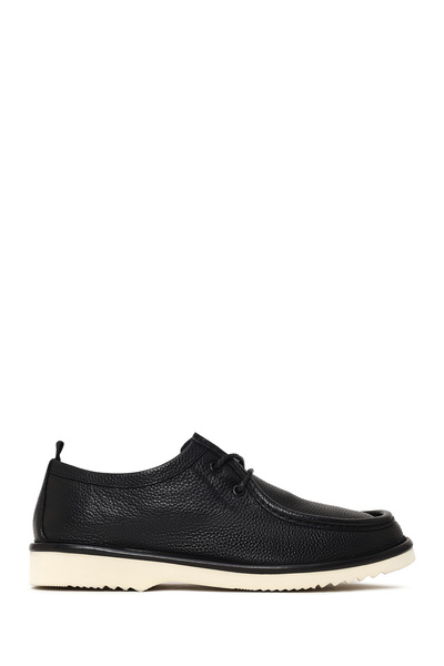 Derimod Men's Black Lace-Up Leather Casual Shoes 26Sfd6976Ft