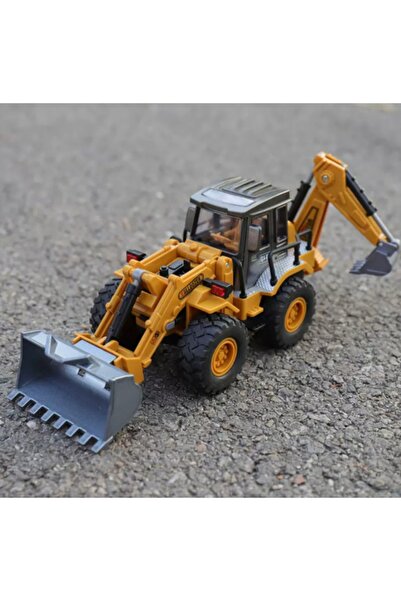 berattoys 32 cm oyuncak buldozer kepçe metal kepçeli iş makinaları iş araçlar...