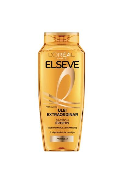 ELSEVE Set 2 x Sampon Ulei Extraordinar, pentru Par Uscat, 250 ml