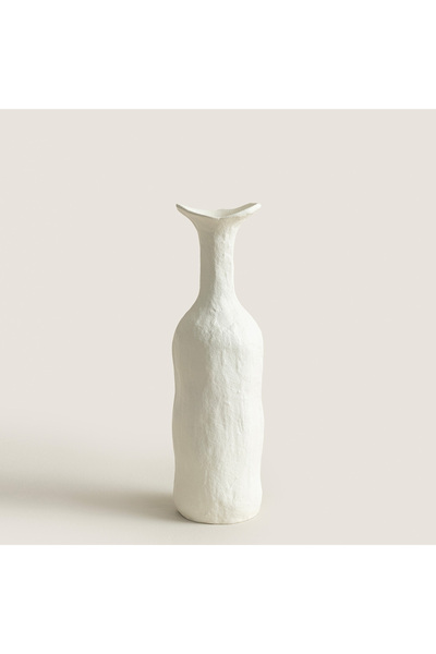 Chakra Agra Alu Whi S Vase (11.5X11.5X39Cm) Natural