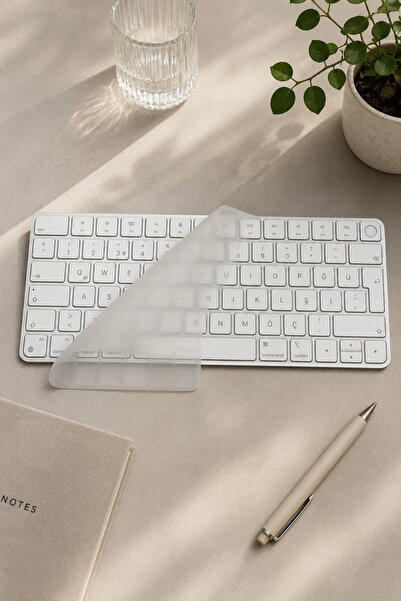 Mcstorey Klavye Koruyucu Apple Magic Keyboard-3 Türkçe Q Baskılı (TR-UK) A244...
