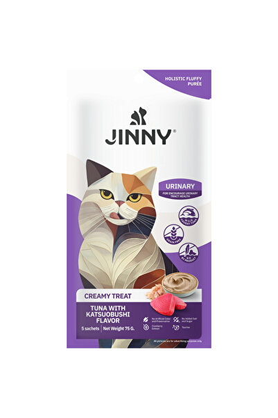 Cream Treat Urinary Ton ve Kurutulmuş Palamut Balıklı Krema Kedi Ödülü 5x15 Gr