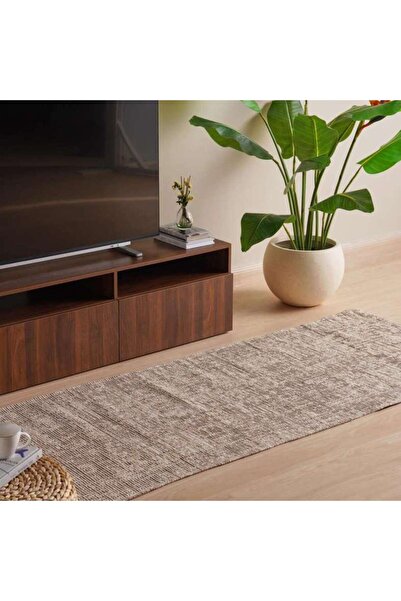 PAN HOME سجادة ريجاليا منسوجة 80×240 سم - بيج
