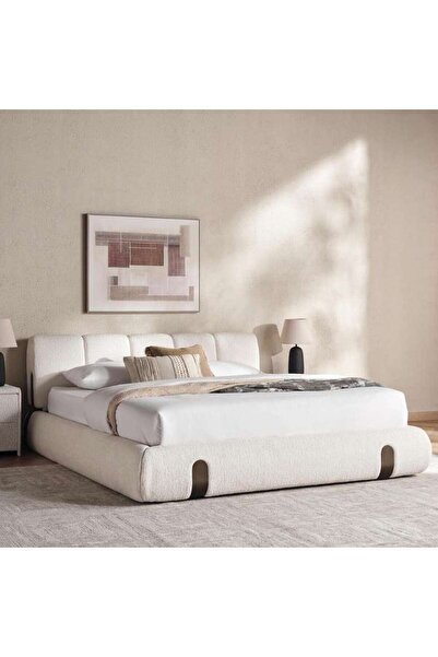 PAN HOME سرير سالمار كينج 180×200 سم - بيج