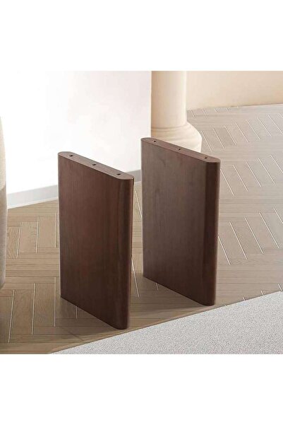 PAN HOME Orion Modular End Table Leg Veneer - Walnut