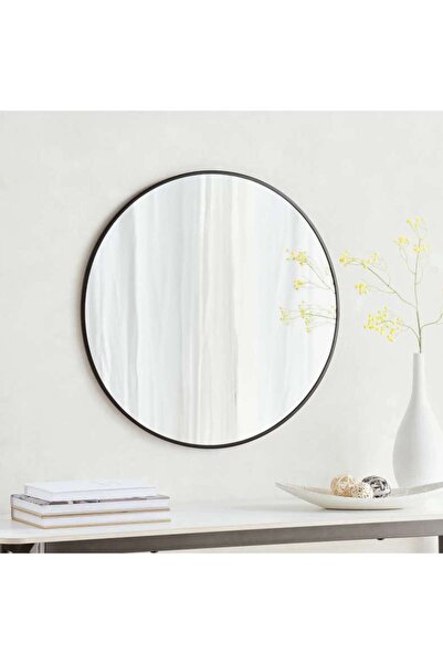 PAN HOME Cielo Wall Mirror Dia 60cm - Black
