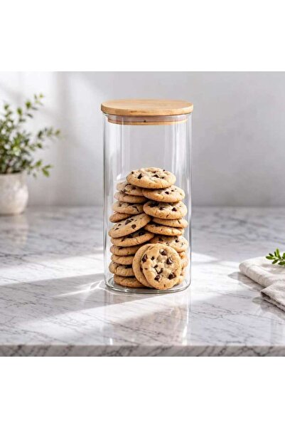 PAN HOME Lukas Square Glass Jar 2l -clear