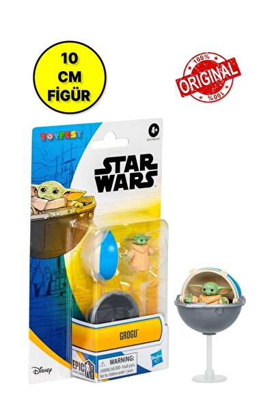 TOYFEST Star Wars Mandalorian The Child Grogu Baby Yoda Figür - 10 cm