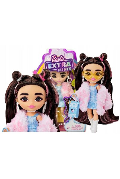 Barbie Extra Mini Bebekler Pembe Kürklü Aksesuarlı Oyuncak