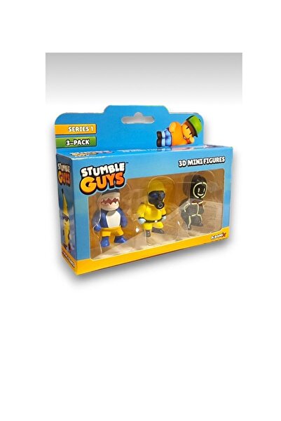Giochi Presiozi Stumble Guys Seri 1 - 3D Mini 3 lü Figür Seti - 3 ADET Megalo...