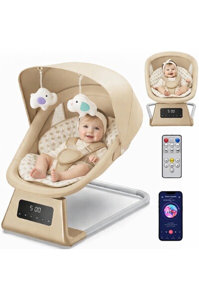 indiggo Balansoar Electric Babyhug Cu Mișcare 3d, Telecomandă, Funcție Blueto...