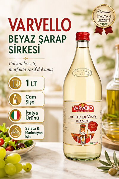 Varvello Şarap Sirkesi Beyaz 1 Lt