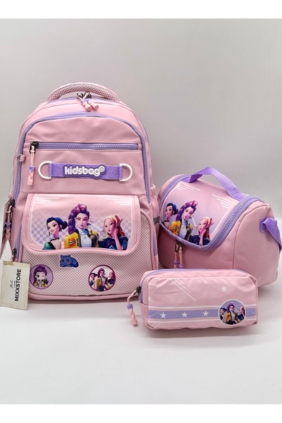 ms mixxstore Set de 3 genți pentru școala primară, cu model, pentru fete, cu ...