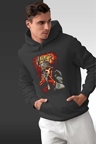 buzagi tasarım ürünleri Slayer Oversize Hooded Unisex Sweatshirt