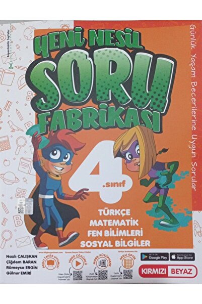 Kırmızı Beyaz Yayınları 4. Sınıf Yeni Nesil Soru Fabrikası / Nazlı Çalışkan /...